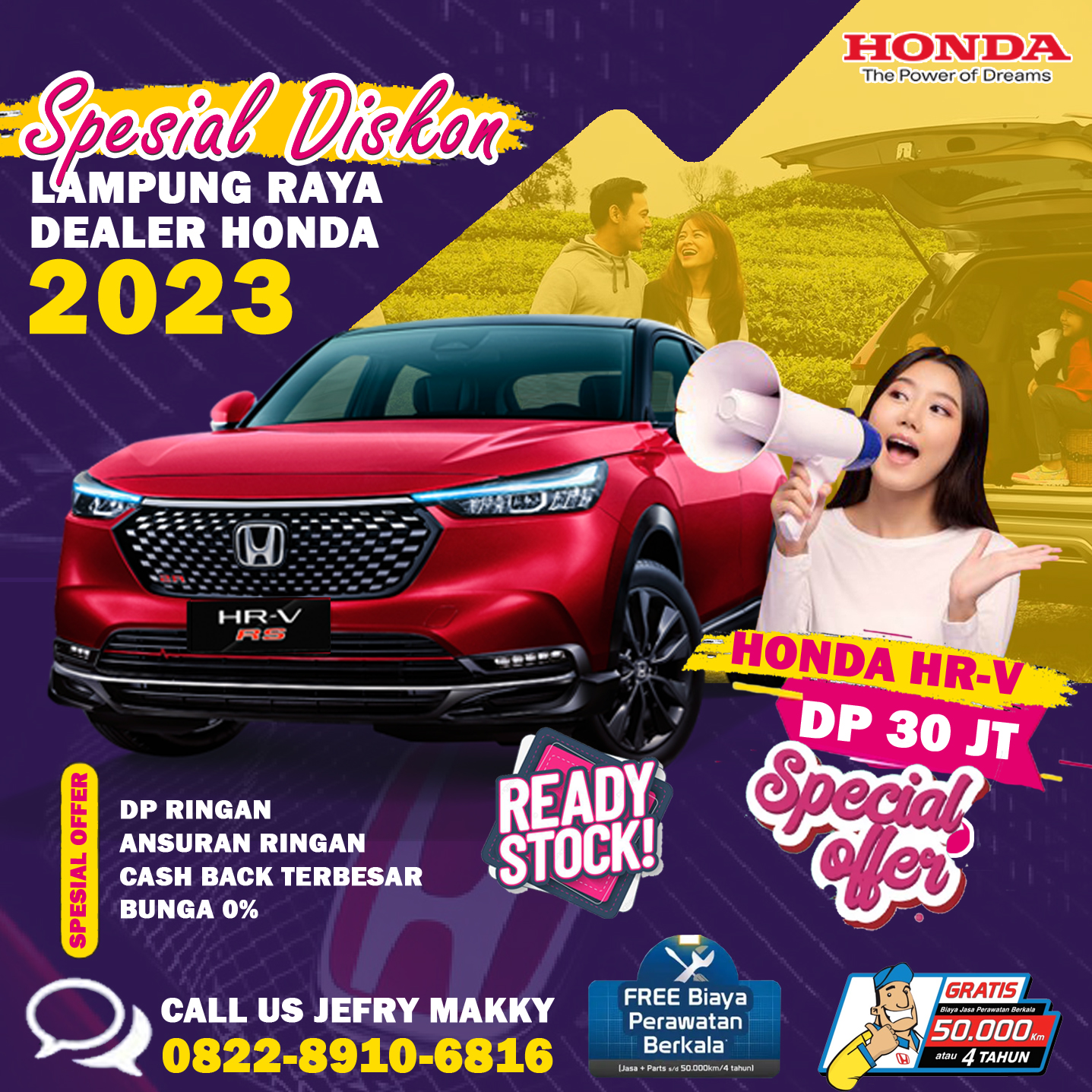 Spesial Promo Honda HR-V DP 30 Juta Lampung & Sekitarnya - Dealer Honda Lampung Raya